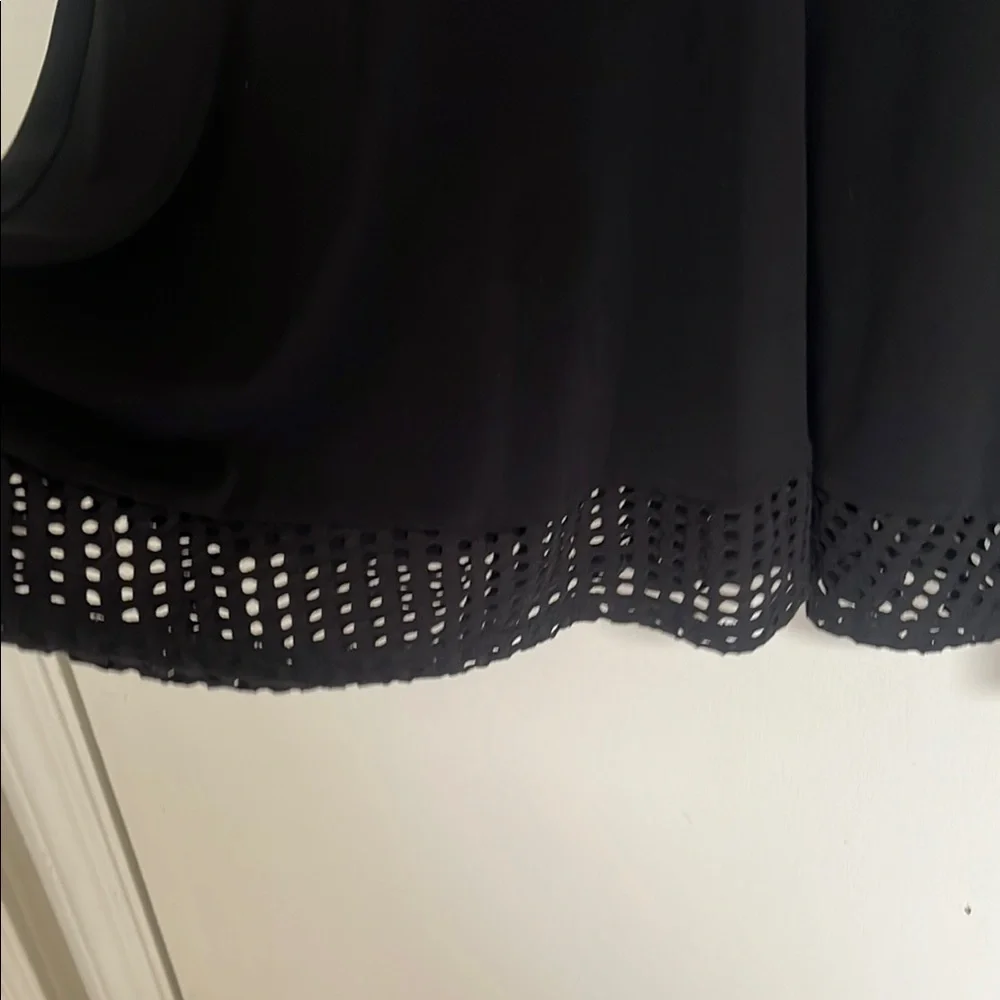 MICHAEL Michael Kors  Black Eyelet Trim Dress M